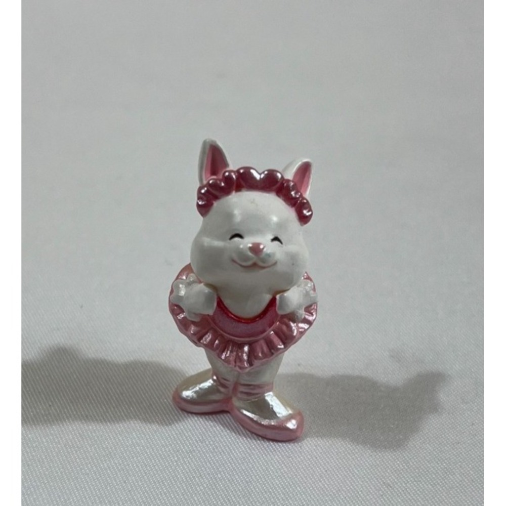 Vintage 1989 Hallmark Merry Miniatures Valentine Ballerina Bunny Rabbit Figurine